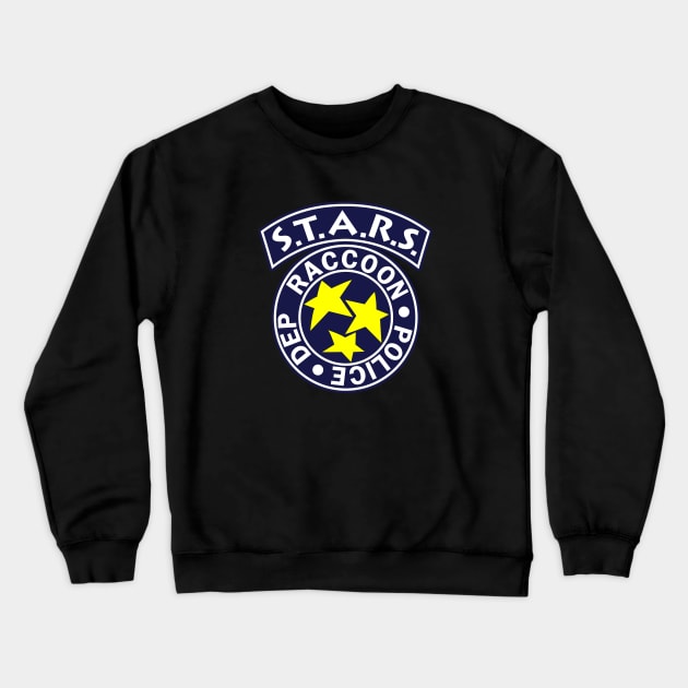 STARS RACCOON POLICE DEPARTMENT RESIDENT EVIL Crewneck Sweatshirt by MANSE